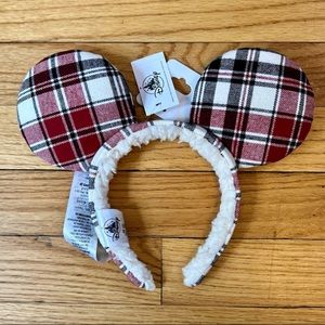 Disney Parks Plaid Minnie Ears